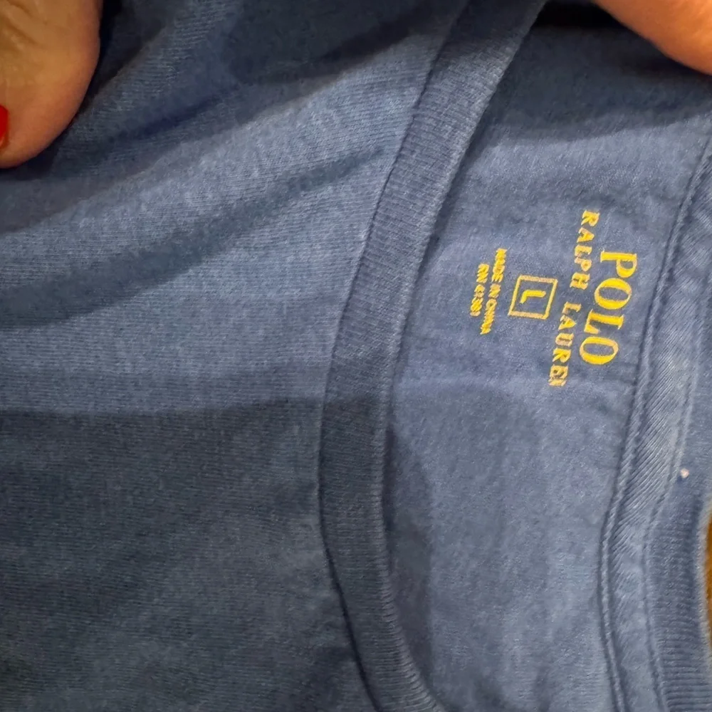 Polo by Ralph Lauren Dark Blue Tee with Red Logo